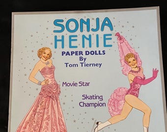 Vintage Sonja Henie Paper Dolla de Tom Tierney NUEVO