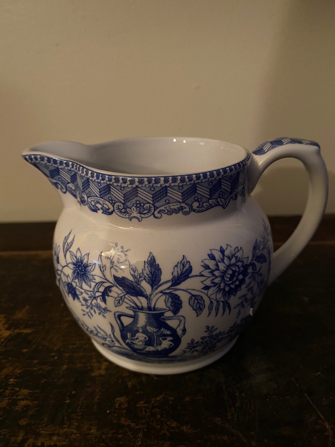 Spode Blue Room Portland Vase 12oz Jug Etsy
