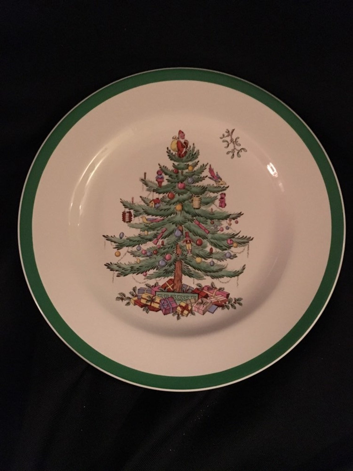 Copeland Spode Christmas Tree Dinner Plate Older Backstamp Etsy