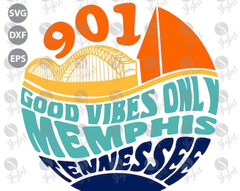 Memphis good vibes for Silhouette studio and Cricut design space, cutting files, instant download