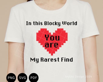 Valentine Pixel Love Craft Gamers #2 T-shirt Digital cutting files for Cricut Design Space Instant download