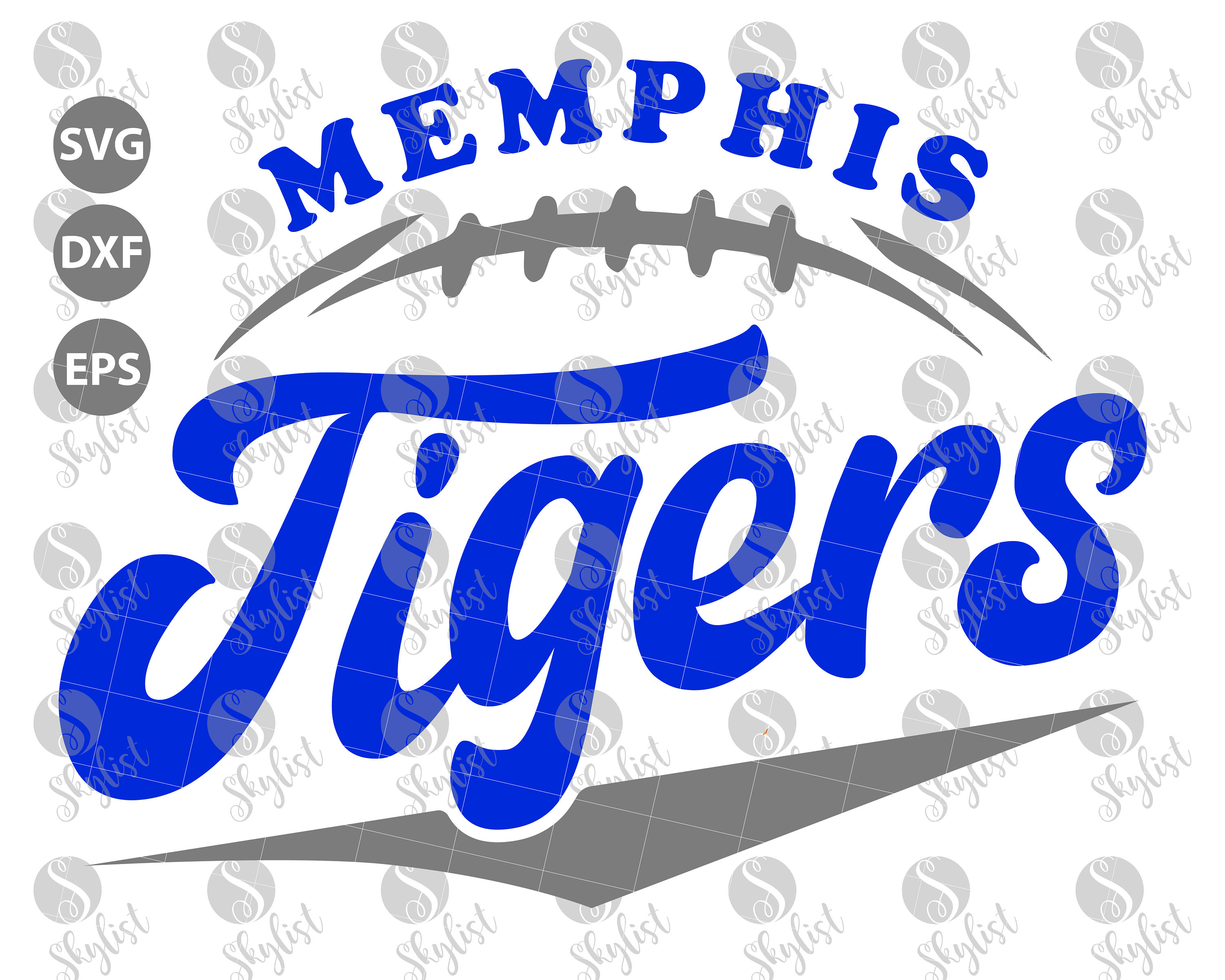 Memphis Tiger Swoosh for Silhouette Studio and Cricut Design Etsy