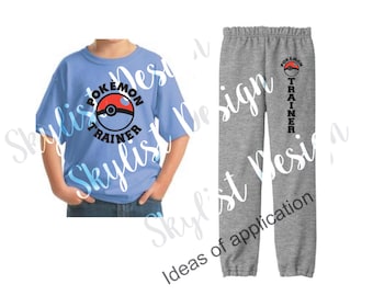 Pokemon Trainer for Silhouette studio and Cricut design space, cutting files, instant download