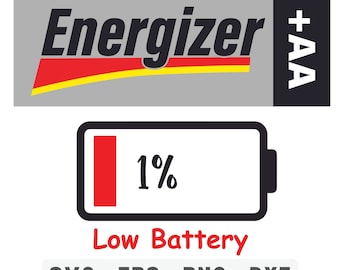 Energizer Low battery Group Family Costume for Silhouette Studio and Cricut design space, cutting files, instant download