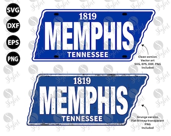 Memphis License Plate style Home Wall Decor for Silhouette Studio and Cricut design space, cutting files, instant download