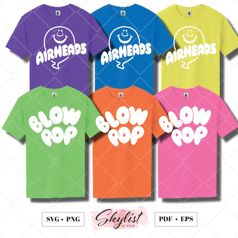 Halloween Airheads Blowpop Group Costume for Silhouette Studio and ...