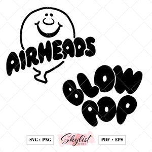 Halloween Airheads Blowpop Group Costume for Silhouette Studio and Cricut design space, cutting files, instant download