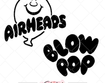 Halloween Airheads Blowpop Group Costume for Silhouette Studio and Cricut design space, cutting files, instant download