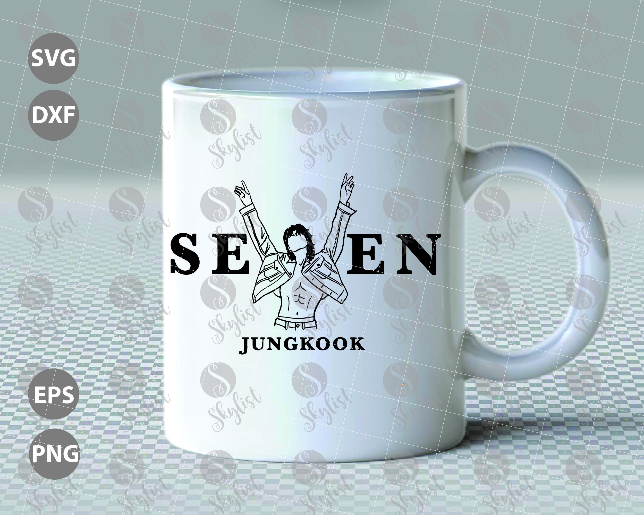 Jungkook Seven Kpop for Silhouette Studio and Cricut Design Space