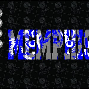 Memphis Tiger Eyes for Silhouette studio and Cricut design space, cutting files, instant download