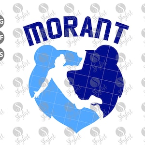 Morant Ja Griz Memphis for Silhouette studio and Cricut design space, cutting files, instant download