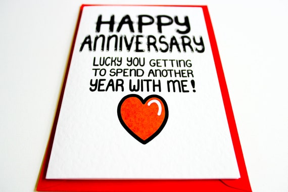 Funny Anniversary Card for Him Another Year of You 