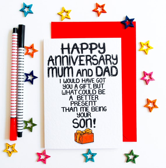 Funny anniversary gifts for parents cheap