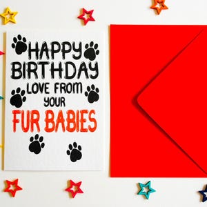 Pet Birthday Card From Pets: Funny Dog & Cat Greeting image 5