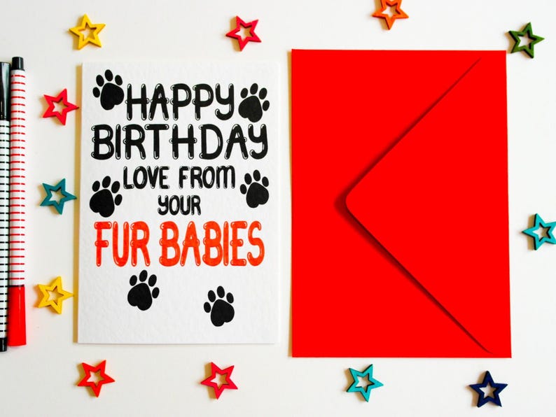 Pet Birthday Card From Pets: Funny Dog & Cat Greeting image 5