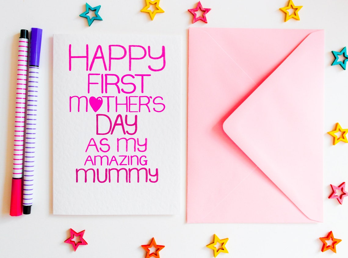 Happy First Mother's Day As My Amazing Mummy Mother's | Etsy