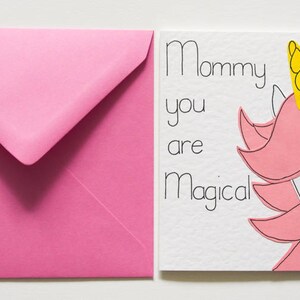 Unicorn Mother's Day Card, Mommy you are Magical unicorn card, Cute unicorn Birthday card for Mommy, Magical card for Mommy, Thank You Mommy image 5