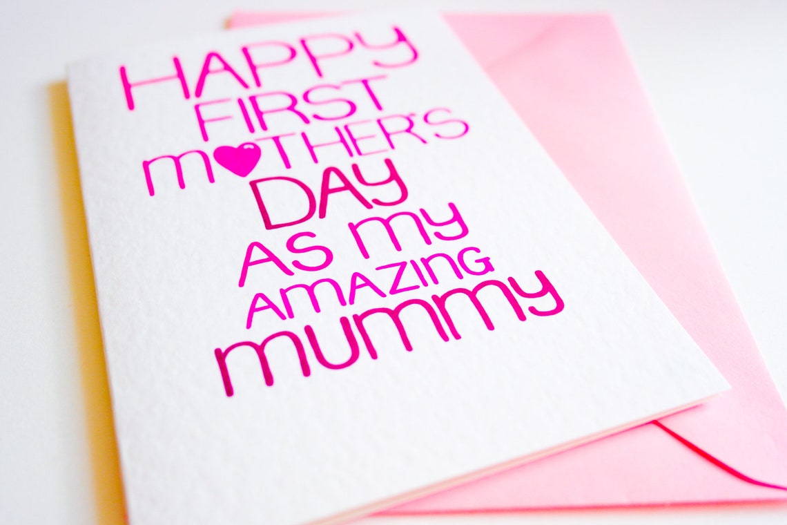 Happy First Mother's Day As My Amazing Mummy Mother's | Etsy
