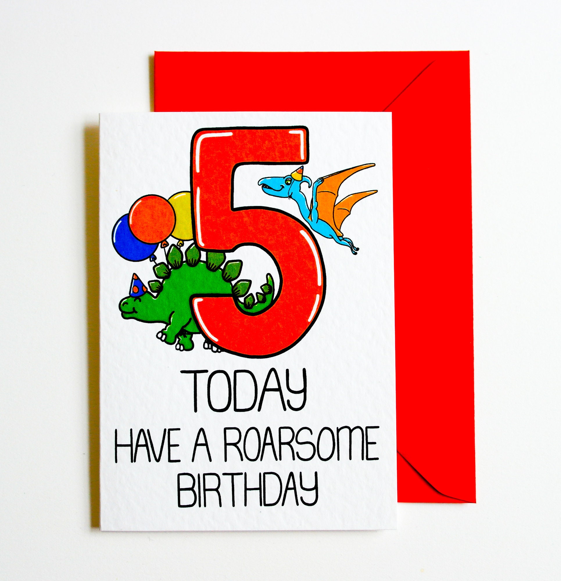 PERSONALISABLE 8th Birthday Card 8 Today Have A Roarsome