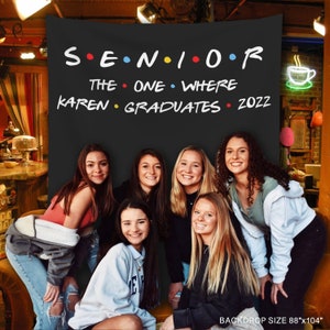 Graduation party backdrop, Senior Graduation photo booth banner, Theme Graduation party banner ideas, Graduation Gifts  for her - PB46