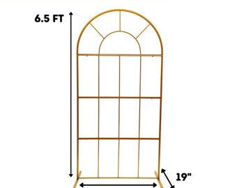 Gold Arch Wedding Floral Stand, Outdoor Wedding Backdrop, Metal Wedding Arbour, Gold Photo Background Rack, Birthday Garden Decor Props