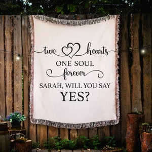 Will You Marry Me Sign Blanket Wedding Proposal Decorations Proposal Ideas Marriage Proposal Keepsake Unique Proposal Sign Decor - BL4