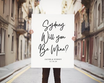 PRINTED POSTER Will You Marry Me Sign, Marriage Engagement Proposal, Proposal Sign, Marry Me Proposal Sign, Wedding Proposal Sign - WDS78