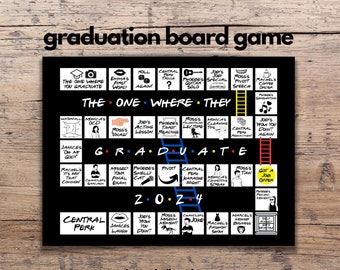 Graduation Board Game | Graduation Party Drinking Game | Instant Download Board Game | Congrats Grad Games | Class of 2024 Grad Gift - BG8