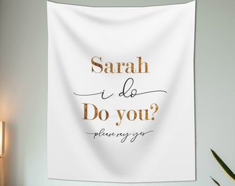 Will You Marry Me Sign, Proposal Ideas, Marriage Proposal Decoration, Unique Wedding Proposal Banner, Custom Wedding Proposal Banner -EPB49