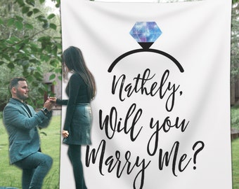 Will You Marry Me Custom Banner Printable Marry Me Signs - Etsy