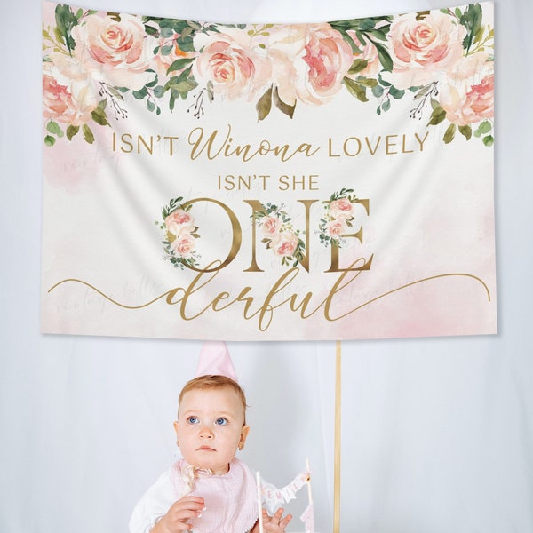 First Birthday Backdrop Girl Etsy