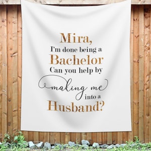 Funny Wedding Proposal Backdrop, Will You Marry Me Banner, Cute Marriage Proposal Decoration, Creative Wedding Proposal Backdrop Idea -EPB48