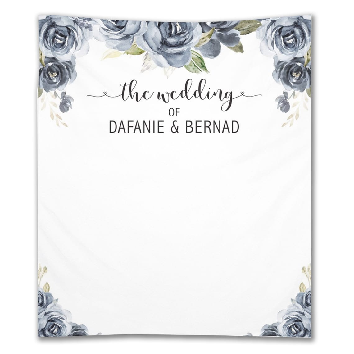 Wedding Backdrop Dusty Blue Flowers Reception Backdrop - Etsy Hong Kong