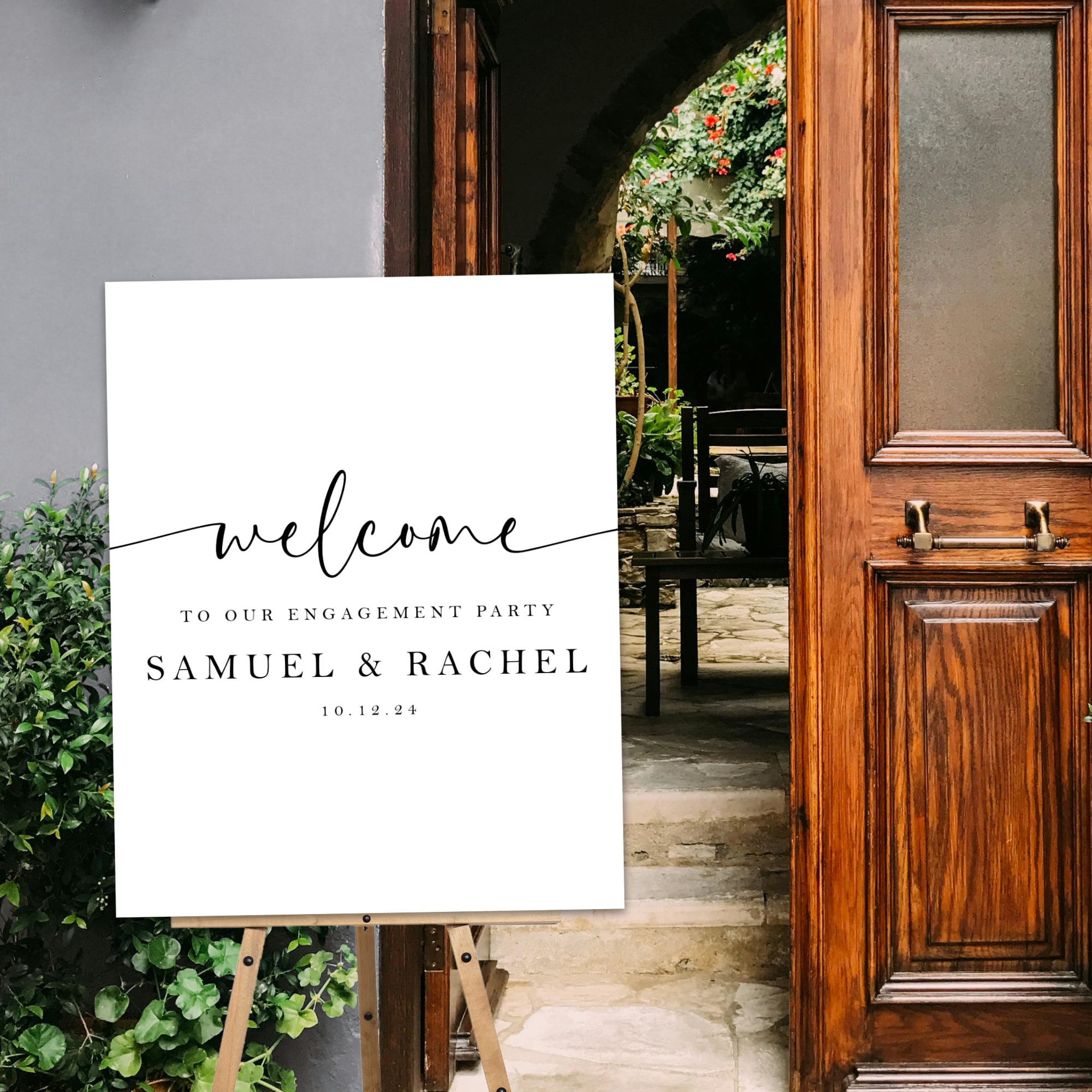 Welcome Partners. Sign Printed Engagement Welcome Sign, Engagement Party Sign, Wedding Welcome ...