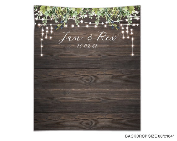 Fotohintergrund Brautparty – Rustikales Holzblumen-Design, 2,1x1,5 M, Vinyl, Für Hochzeit & Fotoshooting
