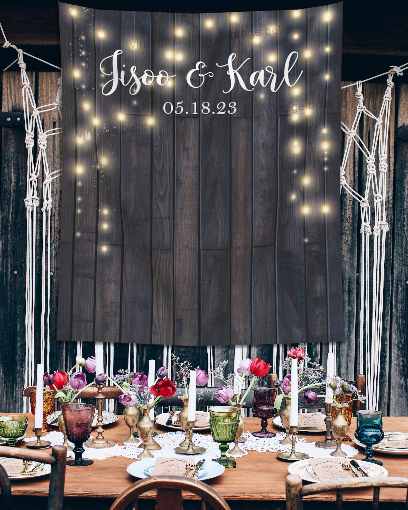 Like Backdrops Wedding Backdrop, Wood-like Wedding Banner, Photo Booth Wedding ...