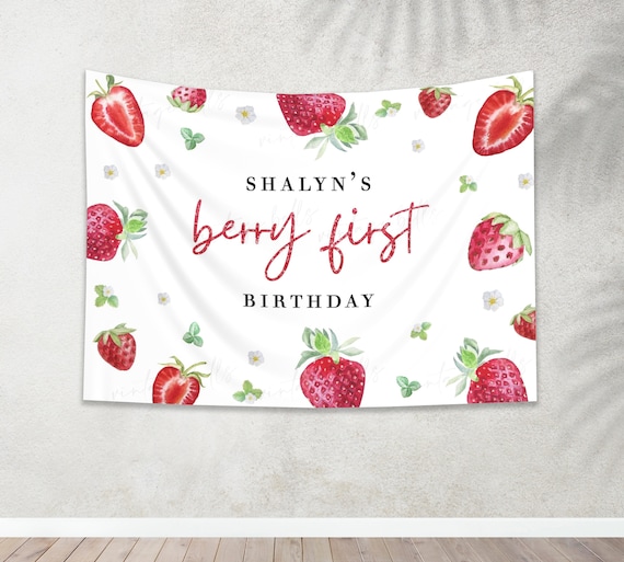 Piatti per feste a forma di fragola, 8 pezzi - Piatti per il primo compleanno a forma di bacca, decorazioni per feste a forma di fragola, articoli per baby shower a forma