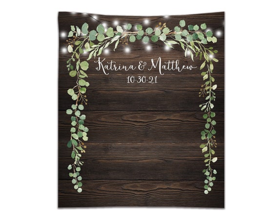 Rustikales Hochzeits-Fotobanner 180x109 Cm – Scheunentür Mit Rosen & Grünkranz Für Brautparty, Deko Innen & Außen