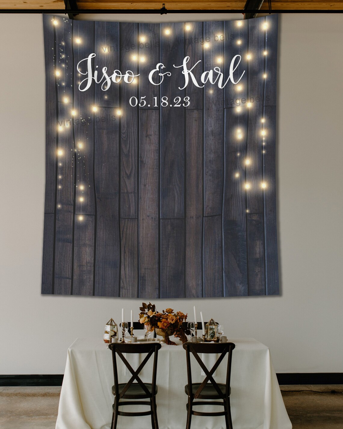 Like Backdrops Wedding Backdrop, Wood-like Wedding Banner, Photo Booth Wedding ...