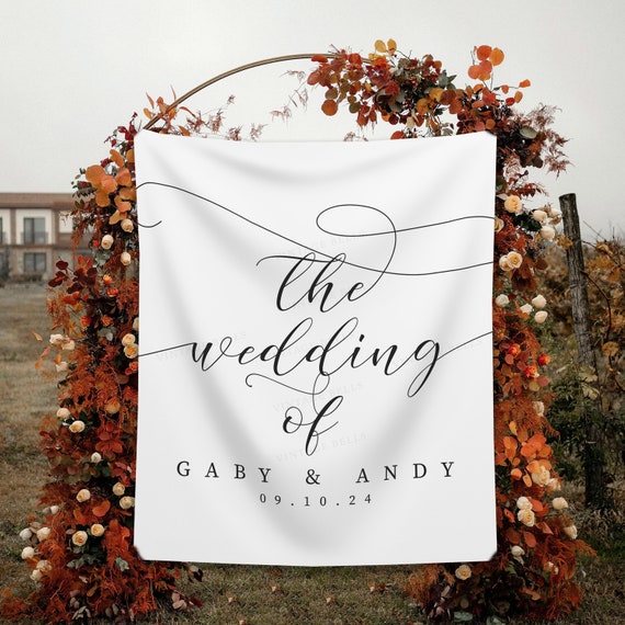Elegant wedding backdrop deals