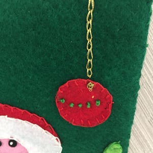 Hippy Santa Handmade Felt Christmas Stocking from Kooler Design Studio Kit image 2