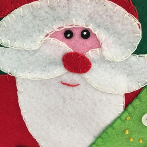 Hippy Santa Handmade Felt Christmas Stocking from Kooler Design Studio Kit image 3