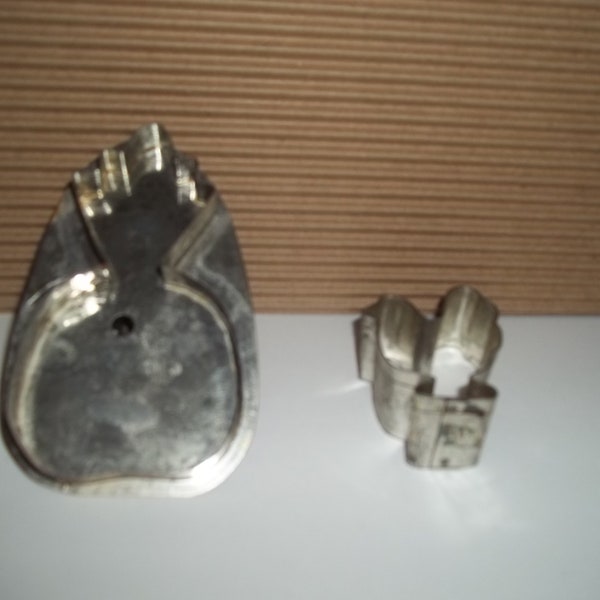 Antique Tin COOKIE CUTTERS or SANDWICH Cutters, Unusual Design, to collect and display or to use; finger food or cocktail hour; children's