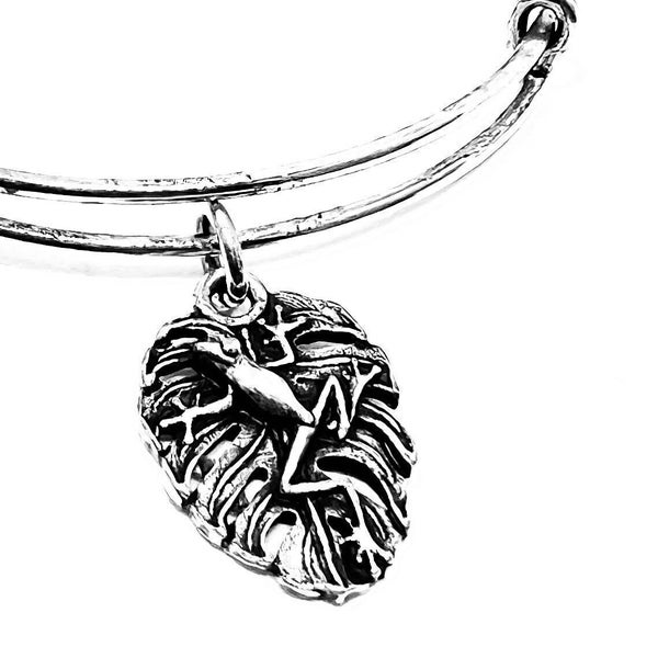 Alex and Ani -  Tree Frog Charity by Design, Frog on a Leaf, Rafaelian Silver, Adjustable Bracelet, Collectable Gift for Her, EUC