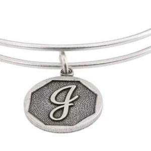 Alex and ani shop initial bracelet j