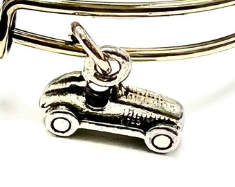 Alex and Ani - Monopoly Car Charm Bangle, Adjustable & Stackable, Gift for Her, Collector’s Bracelet