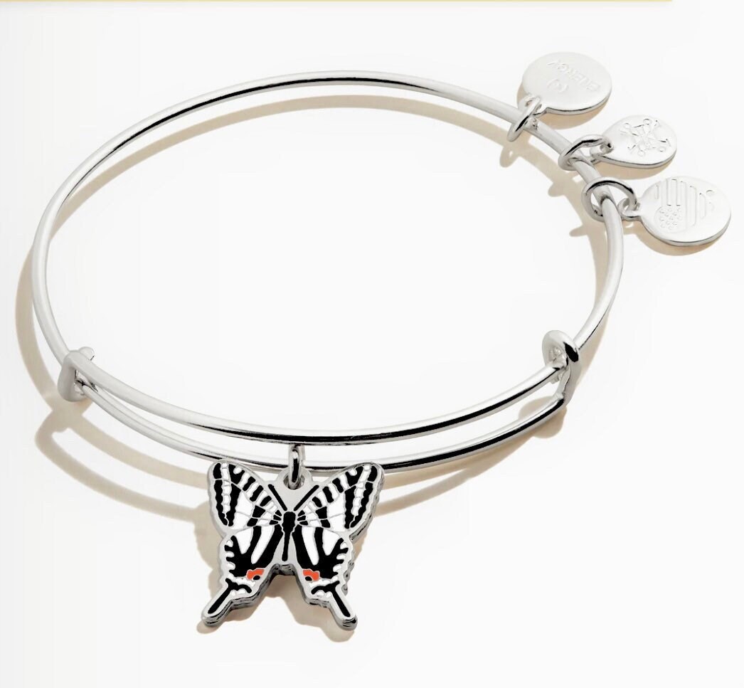 Blue swallowtail outlet butterfly charm bangle