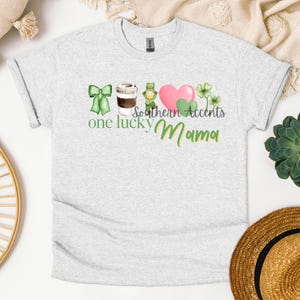 One Lucky Mama St Patricks PNG Clipart Sublimation Design