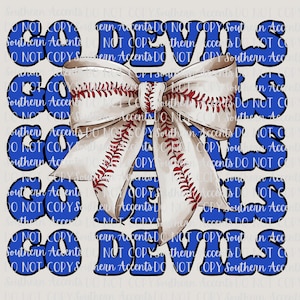 Arco de béisbol apilado con nombre personalizado del equipo deportivo Blue Devils