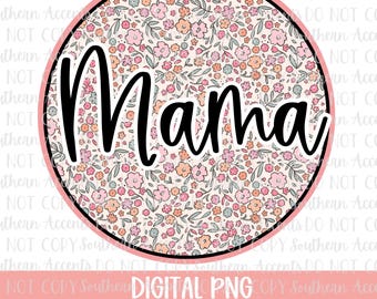 Floral Mama Mother's Day Bundle Coquette Bow PNG Foral Mom Nana Mimi Gigi Granny PNG